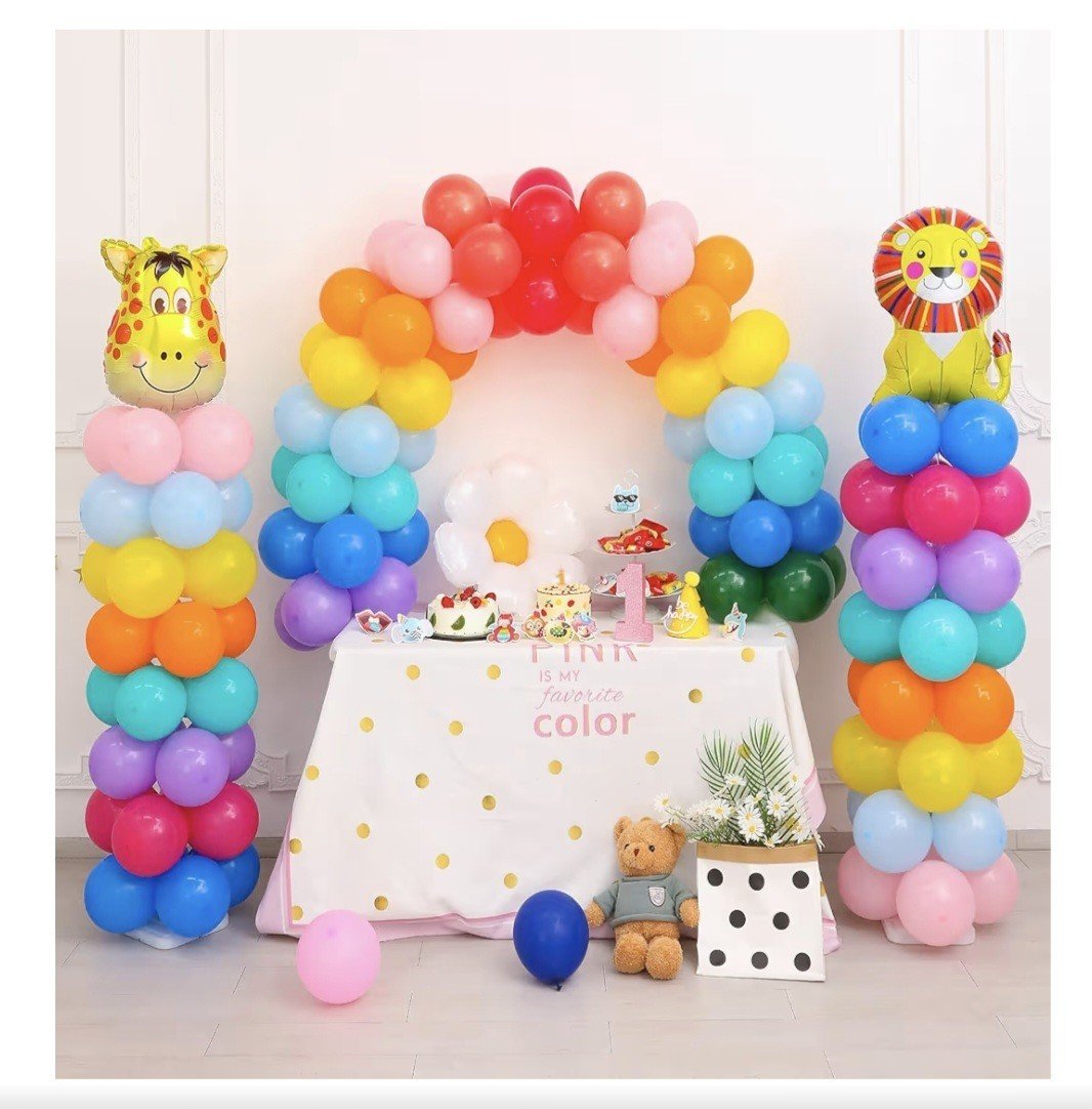 Black Fiber Rod Table Balloon Arch Kit Stand Frame Adjustable For Table Sizes | eBay