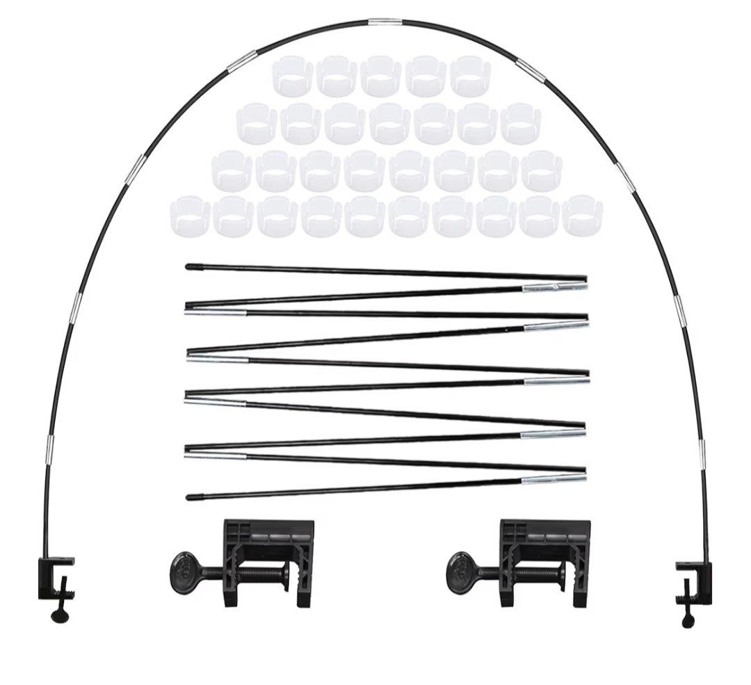Black Fiber Rod Table Balloon Arch Kit Stand Frame Adjustable For Table Sizes | eBay - Image 2