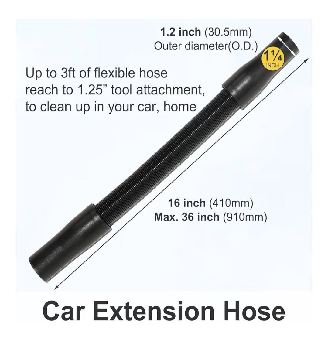 Vacuum Attachments With Extension Hose Dusting Brush Crevice Tool Nozzle | eBay - Image 2