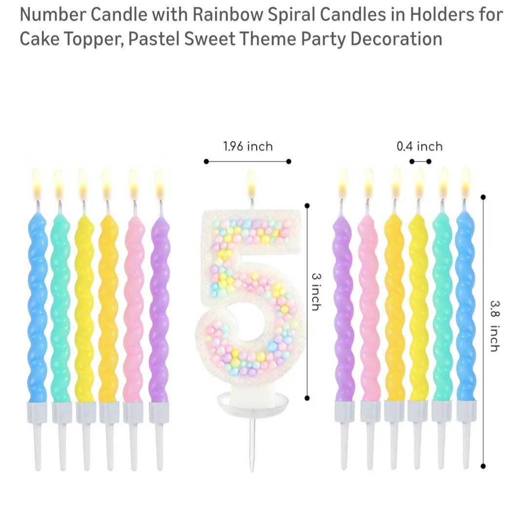 MTLEE Party Candles With The Number 5 | eBay - Image 2
