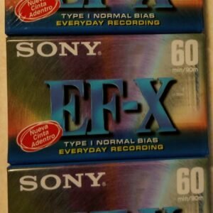 3 Sony EF-X 60 Min Cassettes | eBay