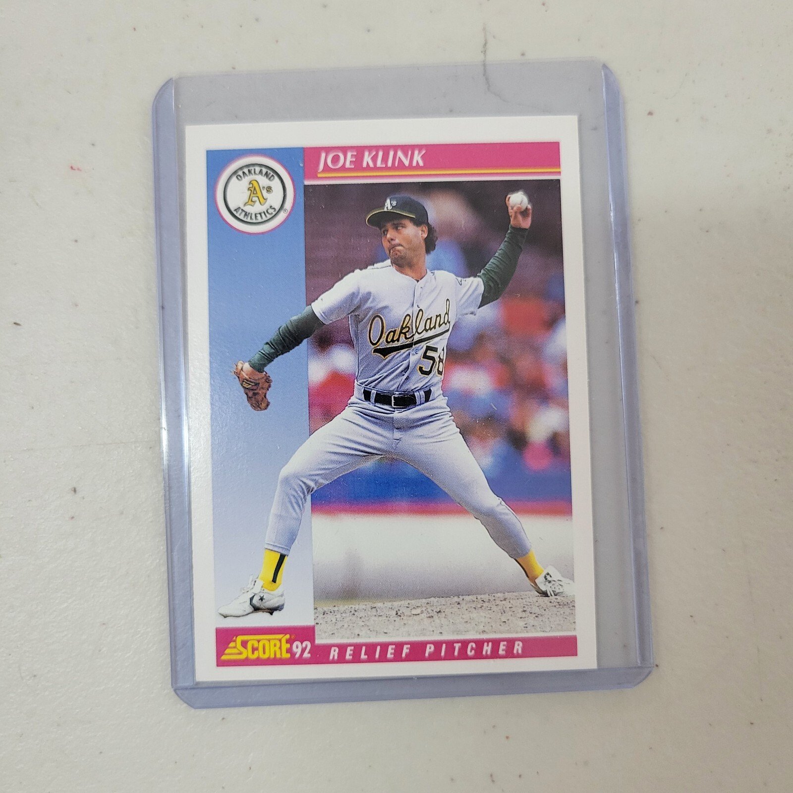 1992 Score #151 JOE KLINK Oakland Athletics | eBay