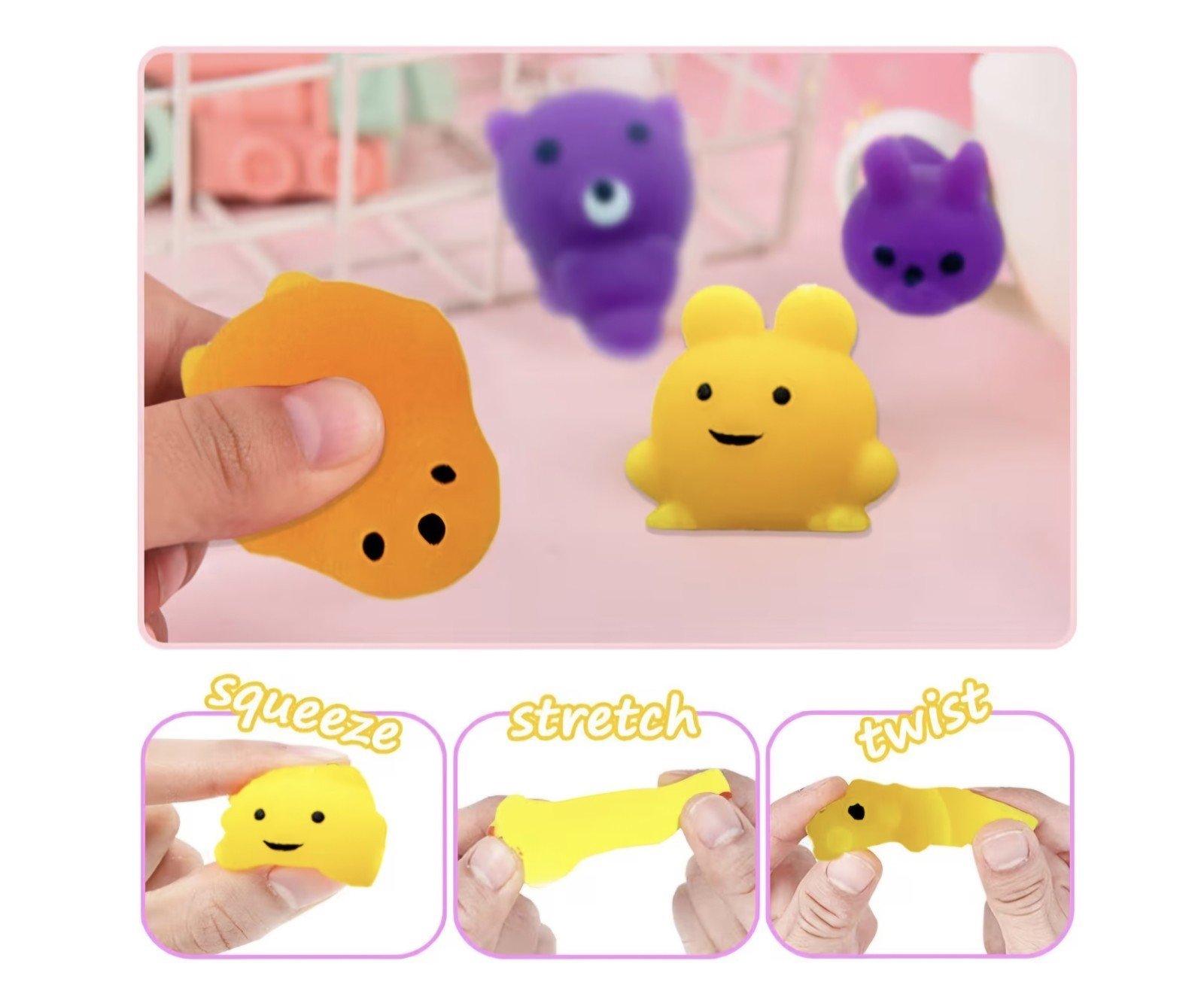 150 Mochi Squishy Toys Mini Stress Relief Party Favors Classroom Prizes Or Gifts | eBay - Image 3
