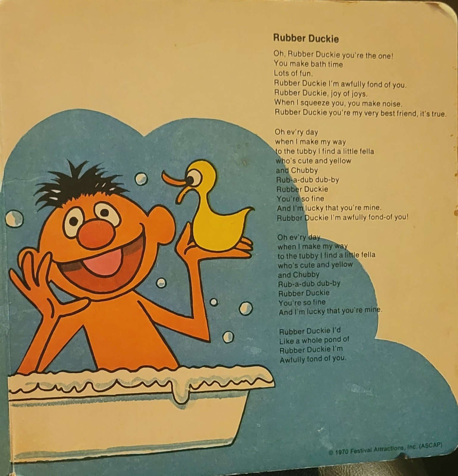 Sesame Street Rubber Duckie And Other Fun Songs 7" 1970 Columbia Book & Record | eBay - Image 4
