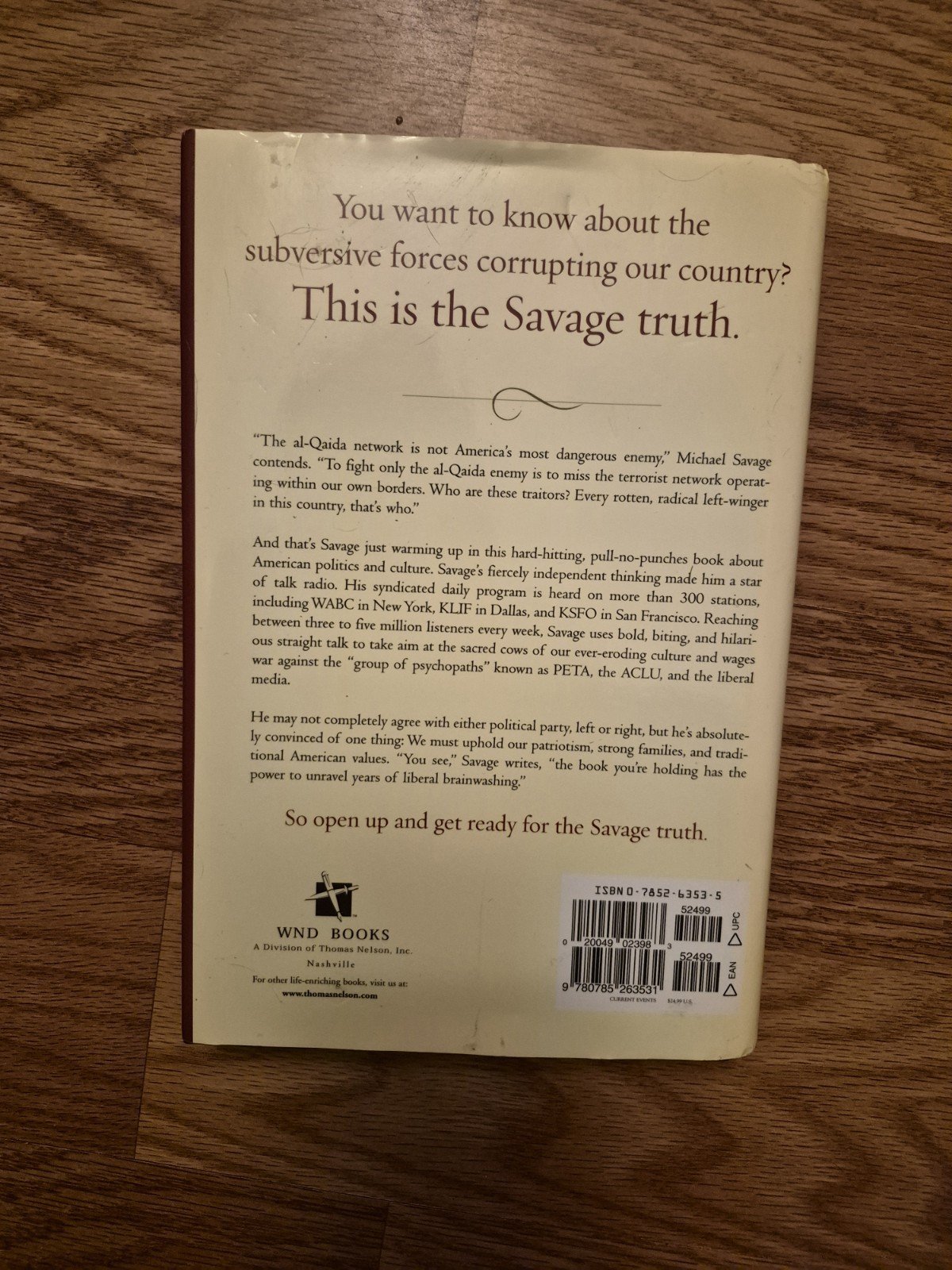 Savage Nation : Saving America from the Liberal Assault on Our Borders,... 9780785263531| eBay - Image 2