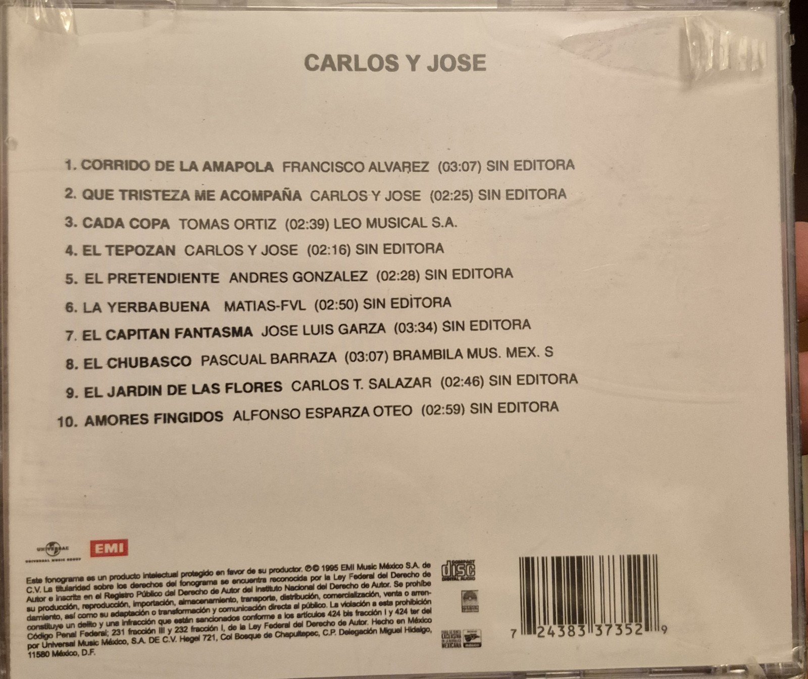 Carlos Y Jose El Corrido De La Amapola CD | eBay - Image 2