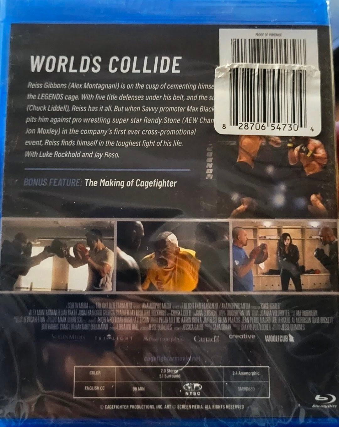 Cagefighter (Blu-ray, 2020) 814838015798 - Image 2
