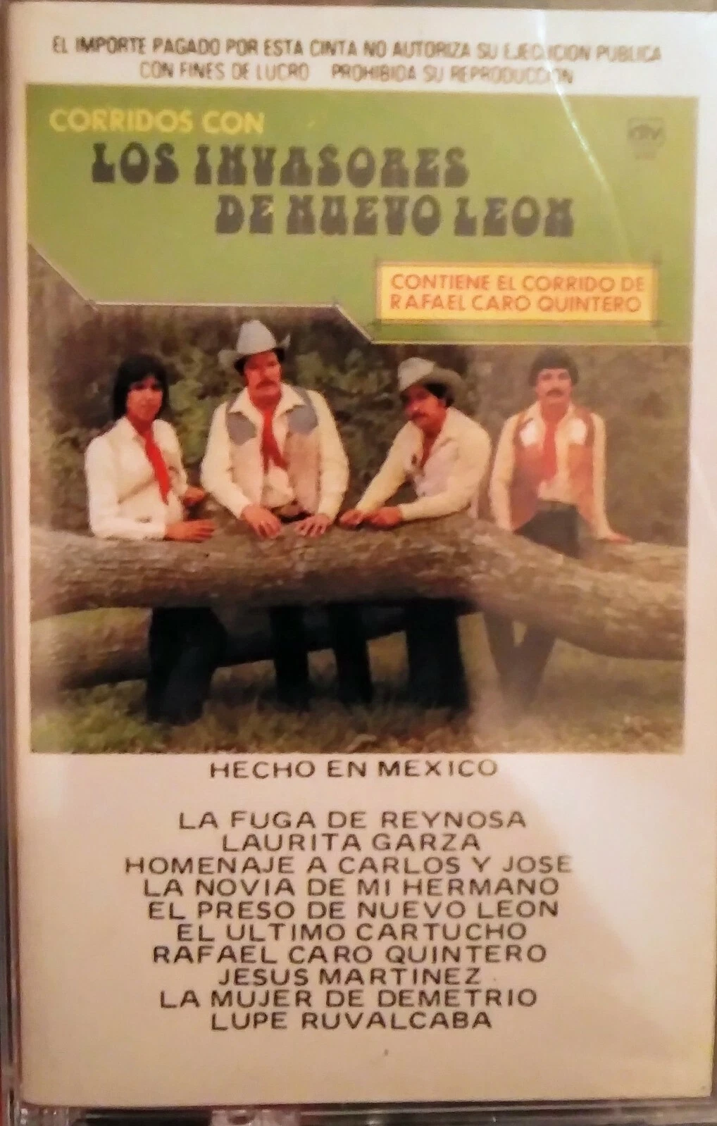 Los Invasores De Nuevo Leon-Corridos (Cassette New) RARE