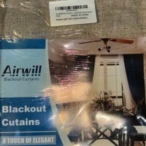 Airwill Blackout Curtains 52X84 Inch Gray