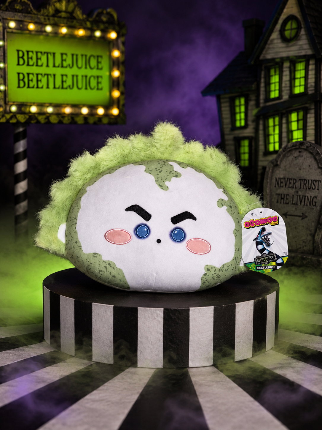 BEETLEJUICE Plush Atamas by Russ 2025 12" EGGHEAD Face Soft