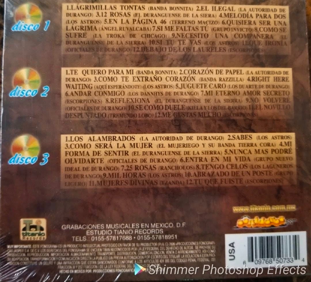 Lo Mejor De Lo Mejor Con Los Mejores De La Musica Duranguense Vol. 2 (3CDS Brand New) - Image 2