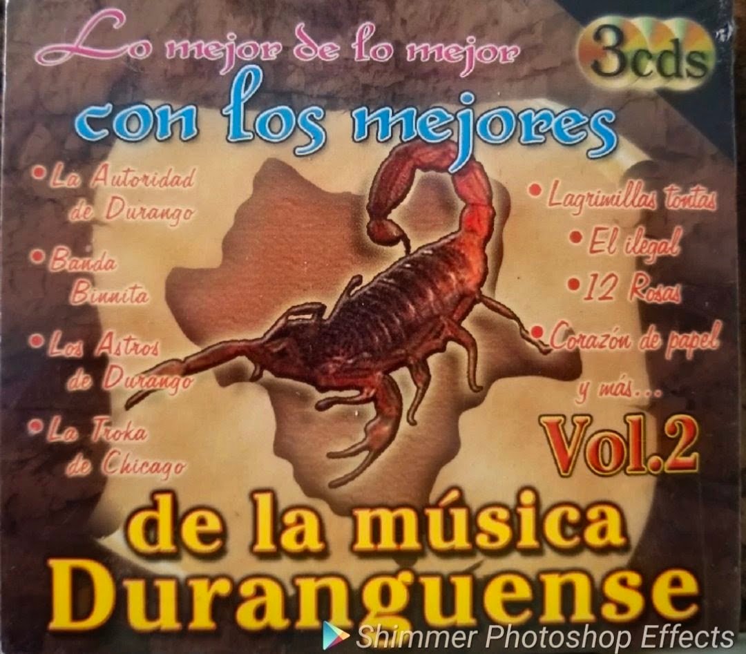 Lo Mejor De Lo Mejor Con Los Mejores De La Musica Duranguense Vol. 2 (3CDS Brand New)
