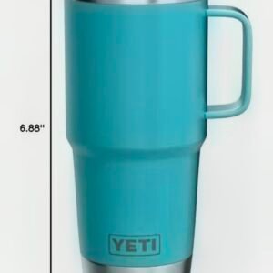 YETI  Rambler 20 oz Travel Mug, Stainless Steel, Vacuum Insulated