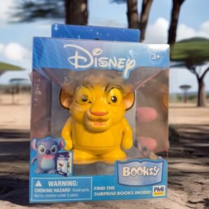 Disney Booksy Lion King Simba Collectible Figure Toy PMI Kids’ World Book - NEW!