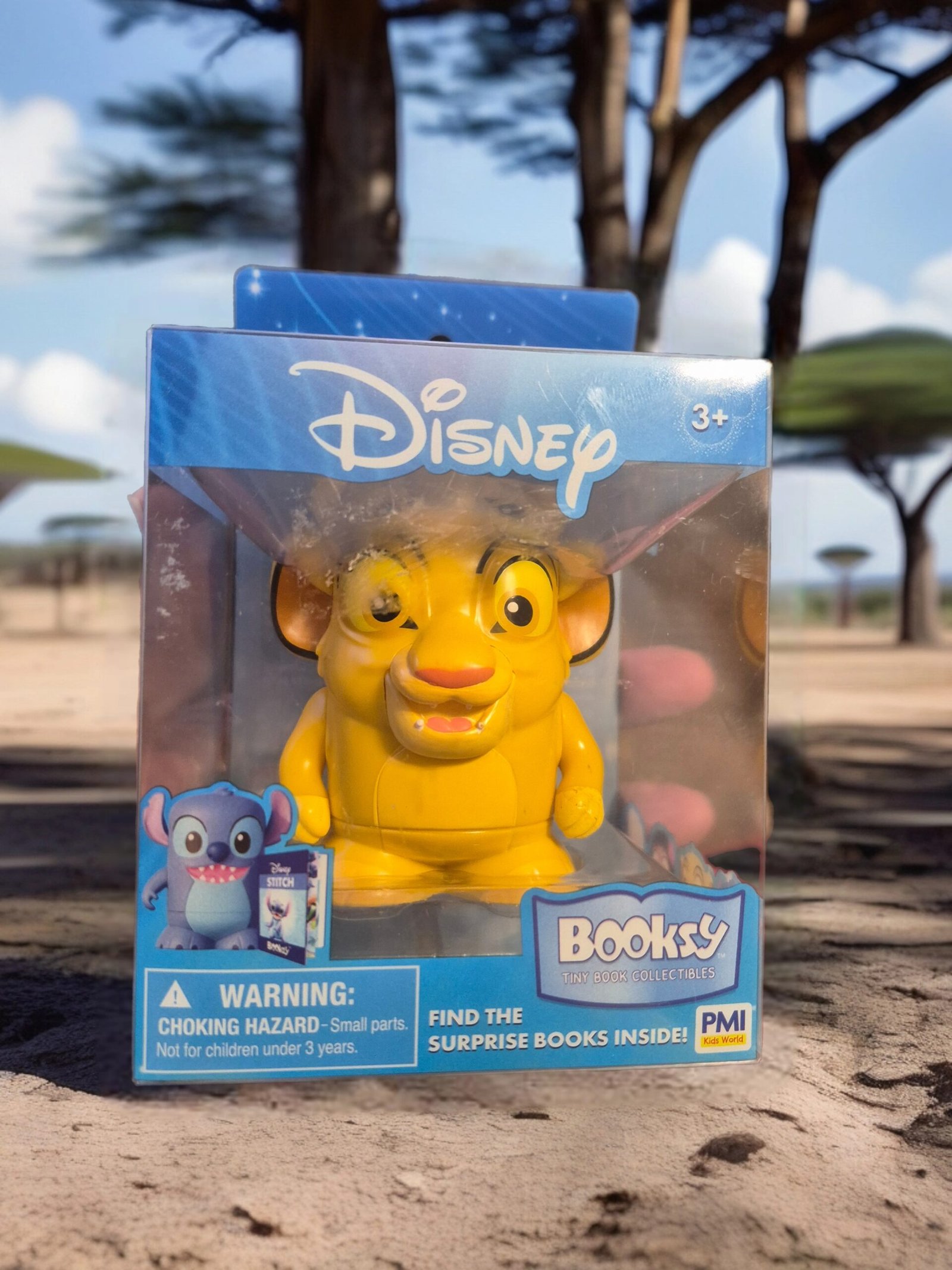 Disney Booksy Lion King Simba Collectible Figure Toy PMI Kids’ World Book - NEW!