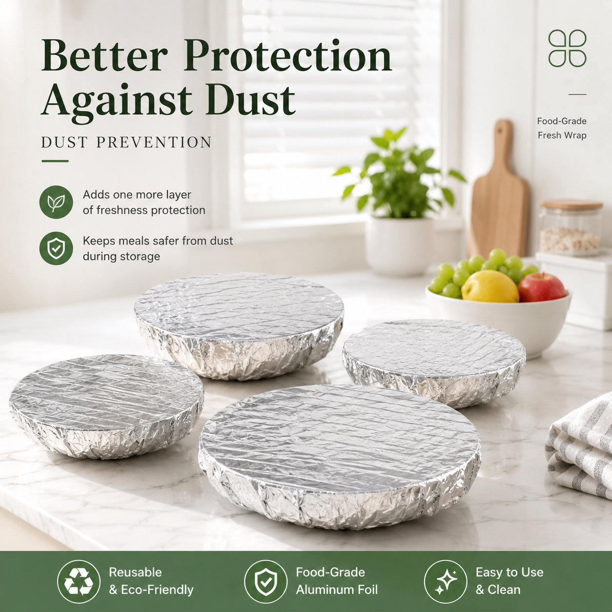 Reusable Aluminum Foil Insulation Food Covers (50 Pcs 2026) - Image 3