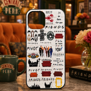 Friends TV Show Compatible with iPhone 16 Pro Case, Design Unique Pattern Soft TPU Bumper Slim Protective Clear Case for Men Women Girl Boy