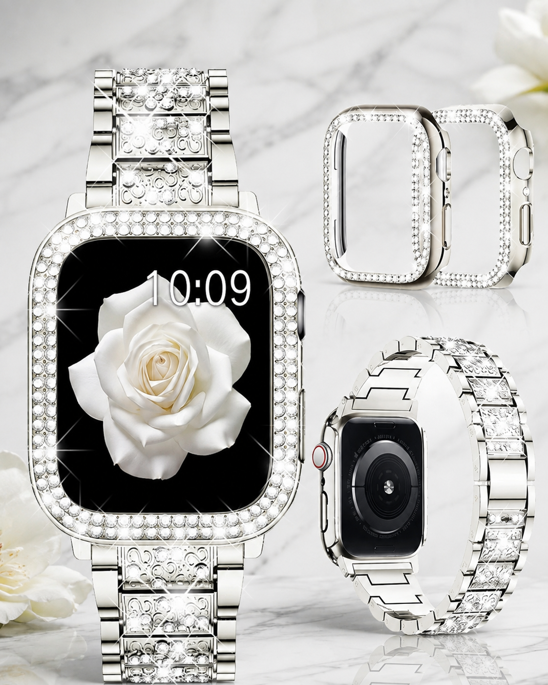 Watch Band Compatible With Apple Watch Band, MASONIO Brand. (38, 40, 41, 42, 44, 45, 46, 49 mm-2)